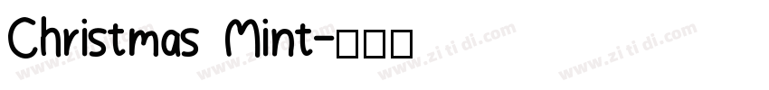 Christmas Mint字体转换